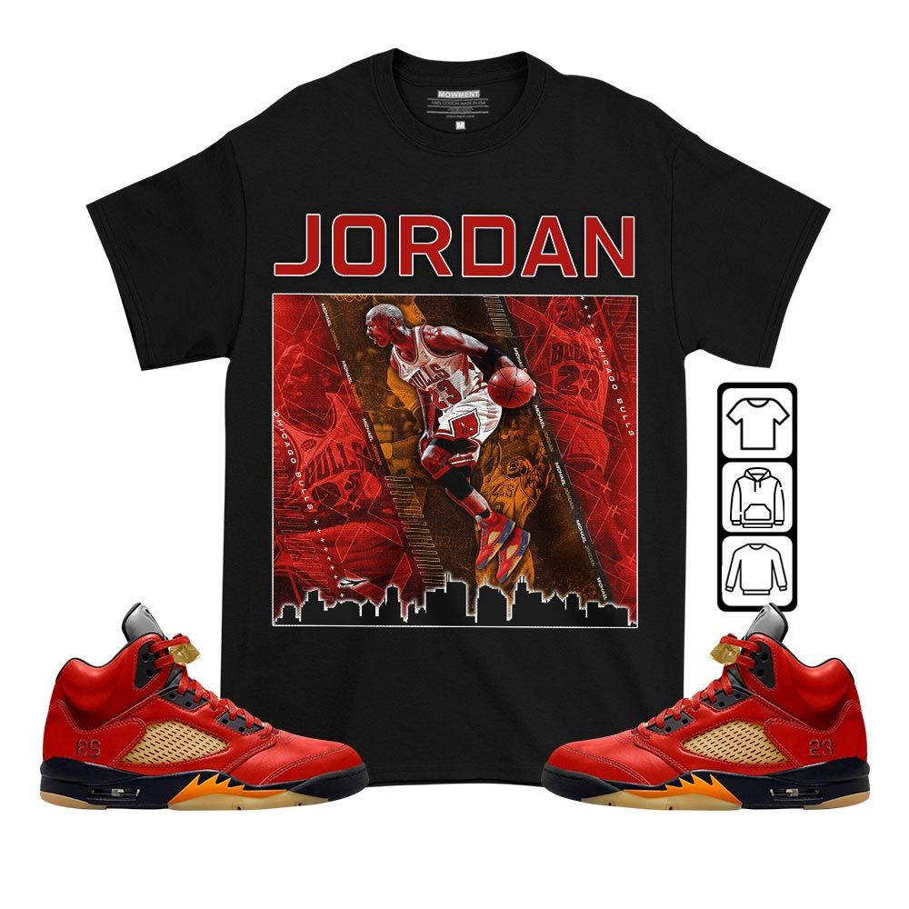 Custom 23 City Sneaker Shirt Match 5 Dunk On Mars, Jordan 5 Mars For Her MKO T-Shirt Custom 23 City Sneaker Shirt Match 5 Dunk On Mars, Jordan 5 Mars For Her MKO T-Shirt