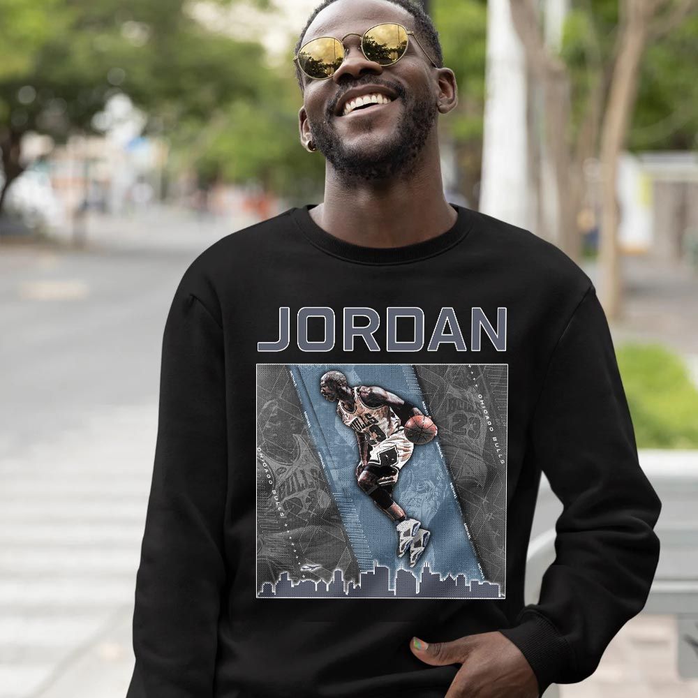 Custom 23 City Sneaker Shirt Match Retro Cool Grey 6s, Jordan 6 Cool Grey MKO T-Shirt Custom 23 City Sneaker Shirt Match Retro Cool Grey 6s, Jordan 6 Cool Grey MKO T-Shirt