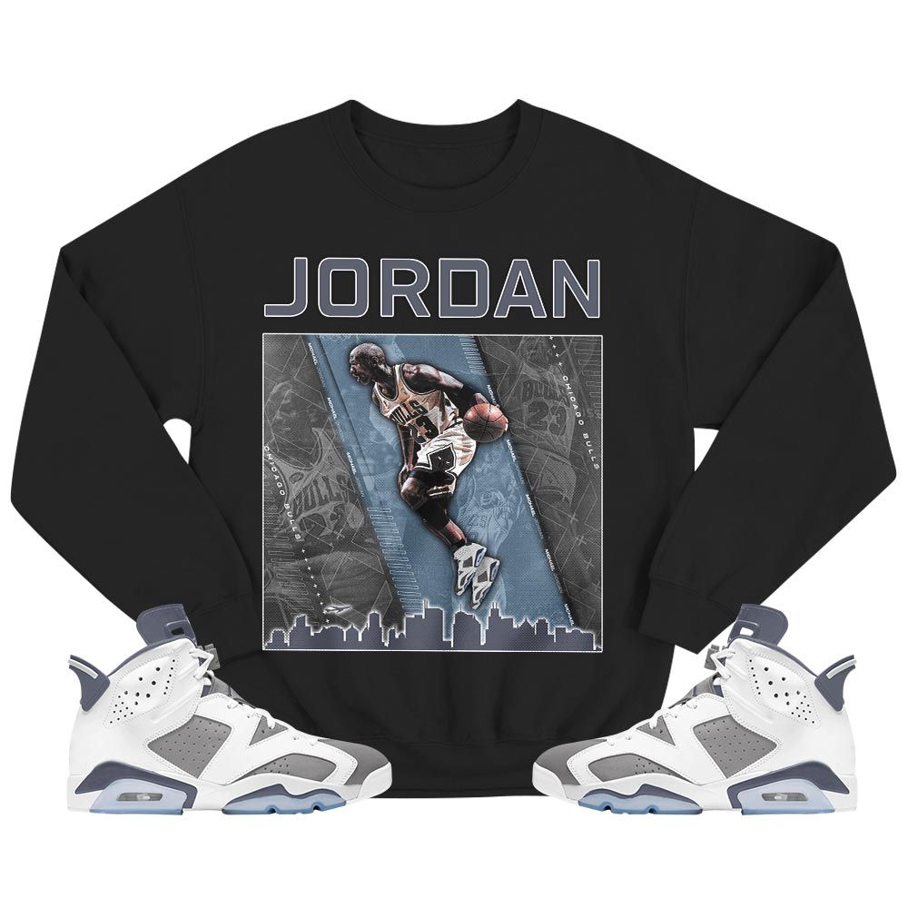 Custom 23 City Sneaker Shirt Match Retro Cool Grey 6s, Jordan 6 Cool Grey MKO T-Shirt Custom 23 City Sneaker Shirt Match Retro Cool Grey 6s, Jordan 6 Cool Grey MKO T-Shirt