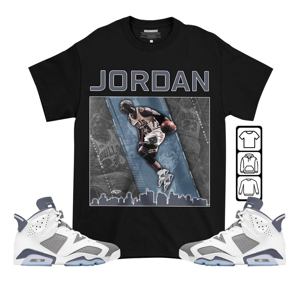 Custom 23 City Sneaker Shirt Match Retro Cool Grey 6s, Jordan 6 Cool Grey MKO T-Shirt Custom 23 City Sneaker Shirt Match Retro Cool Grey 6s, Jordan 6 Cool Grey MKO T-Shirt