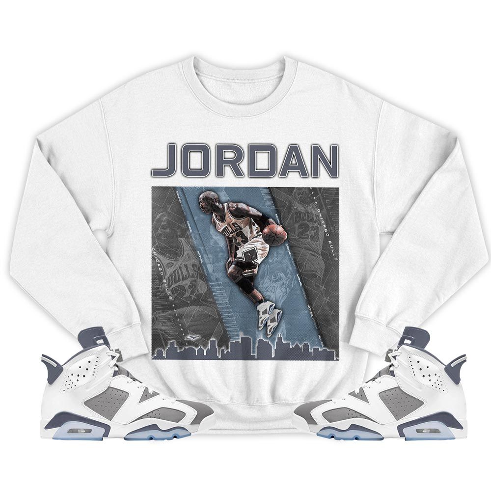 Custom 23 City Sneaker Shirt Match Retro Cool Grey 6s, Jordan 6 Cool Grey MKO T-Shirt Custom 23 City Sneaker Shirt Match Retro Cool Grey 6s, Jordan 6 Cool Grey MKO T-Shirt