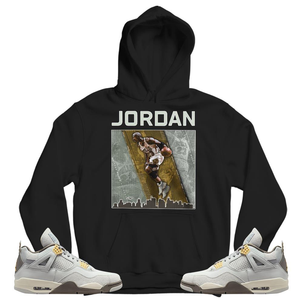 Custom 23 City Sneaker Shirt Match Retro Craft 4s, Jordan 4 Craft Photon Dust MKO T-Shirt