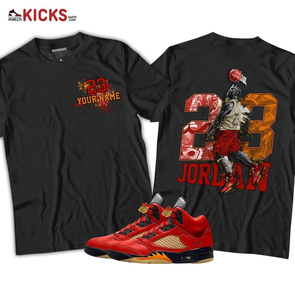 Custom 23 Jordan Sneaker Shirt Match 5 Dunk On Mars, Jordan 5 Mars For Her MKO T-Shirt Custom 23 Jordan Sneaker Shirt Match 5 Dunk On Mars, Jordan 5 Mars For Her MKO T-Shirt