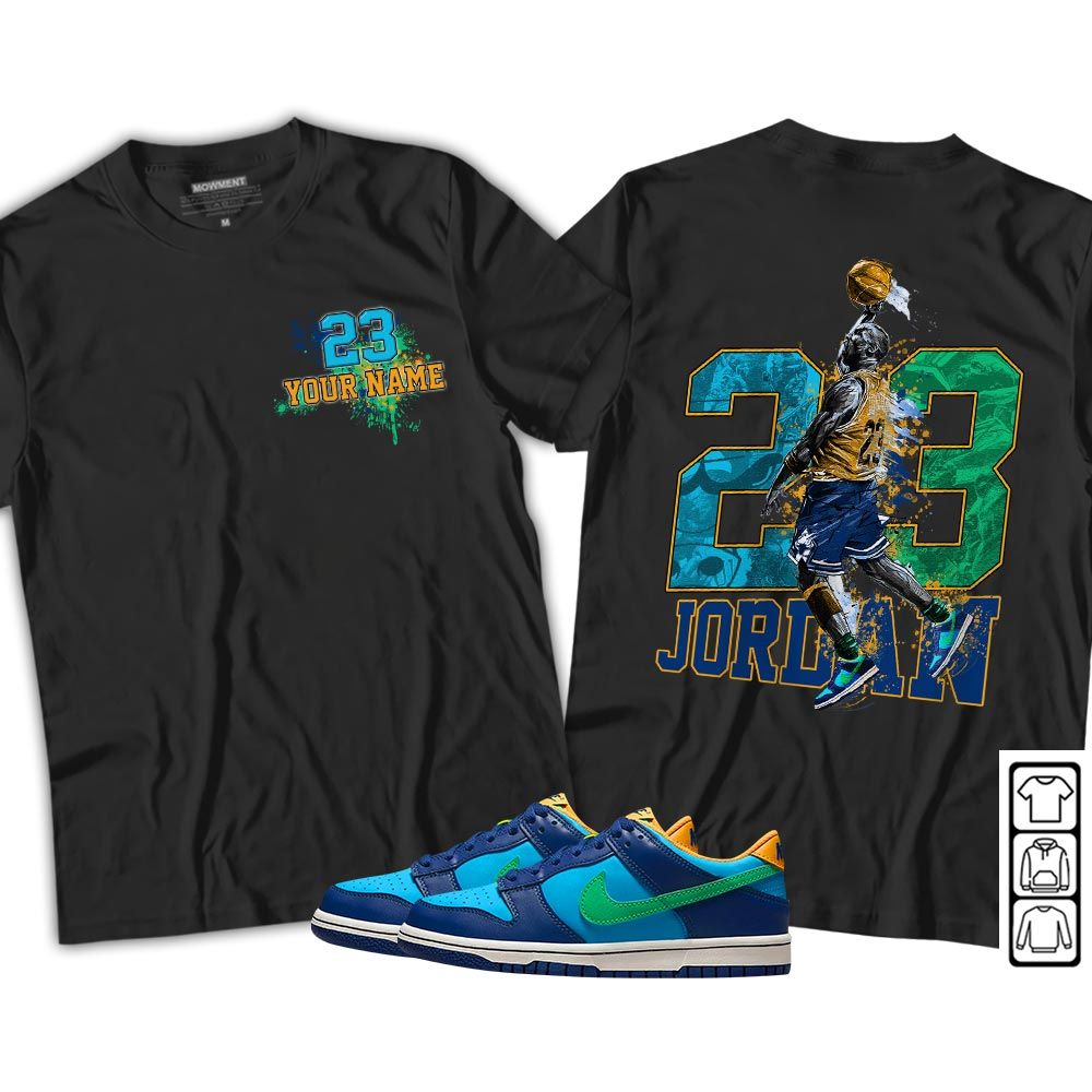 Custom 23 Jordan Sneaker Shirt Match Dunk Low GS Kyrie, Dunk Low GS Electric Algae MKO Hoodie Custom 23 Jordan Sneaker Shirt Match Dunk Low GS Kyrie, Dunk Low GS Electric Algae MKO Hoodie