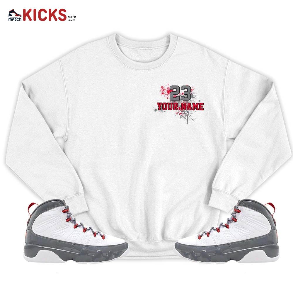 Custom 23 Jordan Sneaker Shirt Match Fire Red 9s, Jordan 9 Retro Fire Red MKO T-Shirt Custom 23 Jordan Sneaker Shirt Match Fire Red 9s, Jordan 9 Retro Fire Red MKO T-Shirt