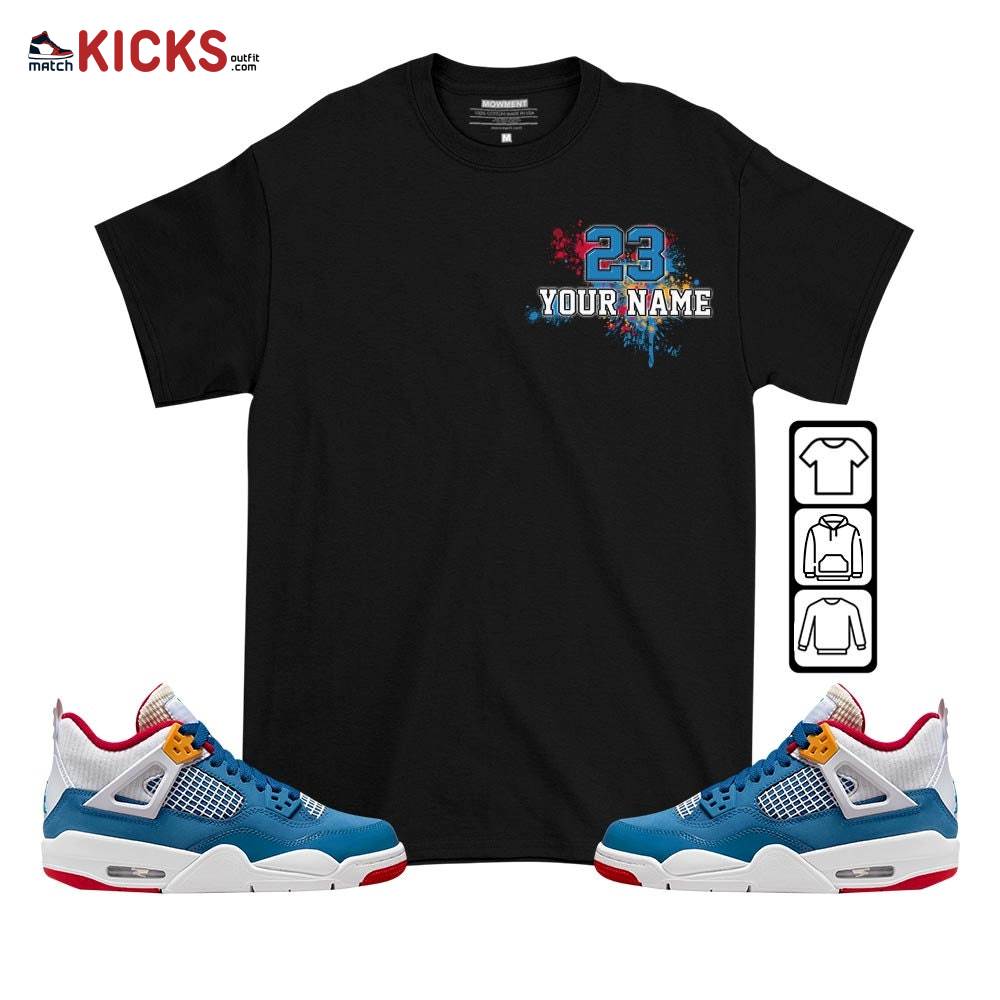 Custom 23 Jordan Sneaker Shirt Match Messy Room 4s, Jordan 4 GS Messy Room MKO T-Shirt