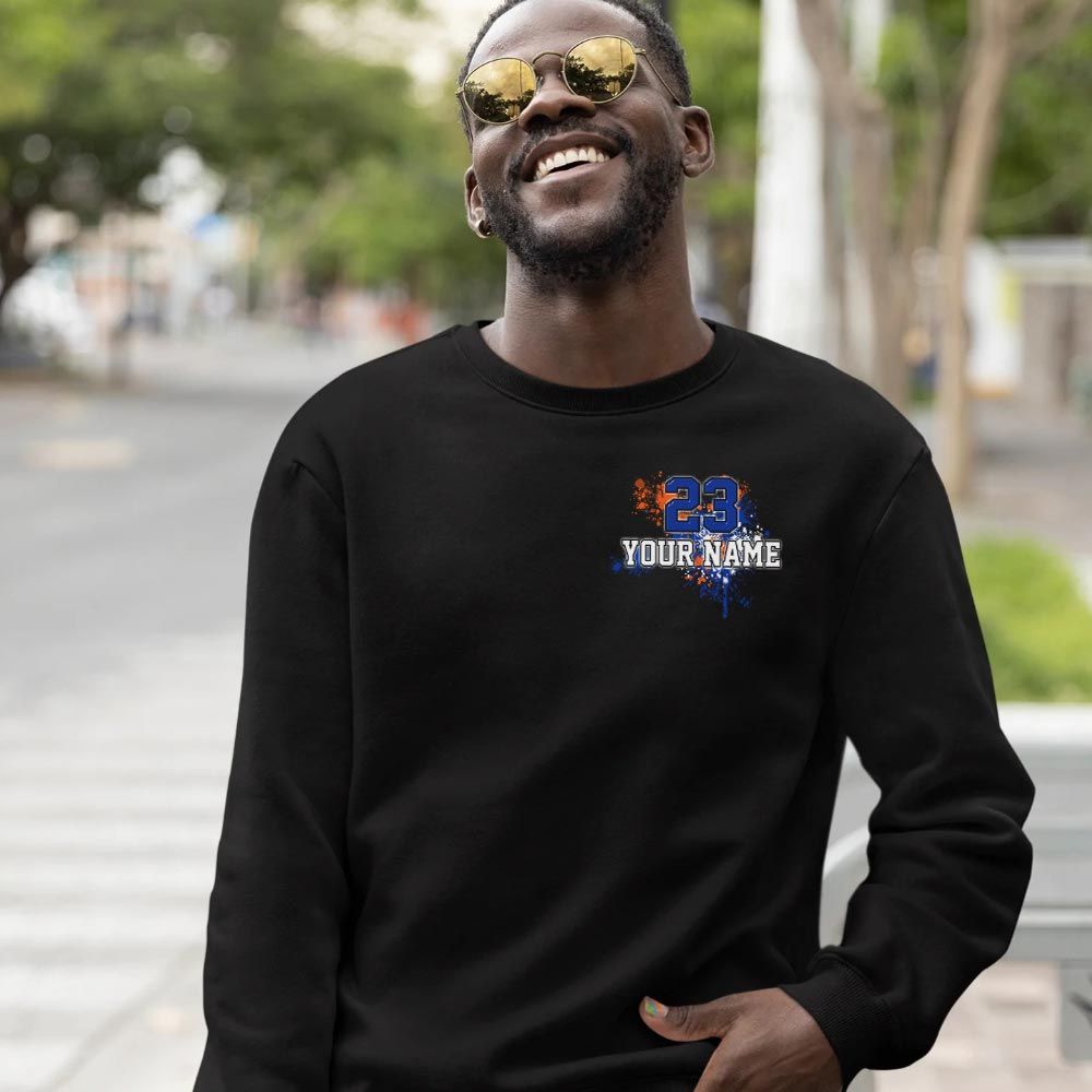 Custom 23 Jordan Sneaker Shirt Match Mid Knicks 1s, Jordan 1 Mid Knicks MKO T-Shirt Custom 23 Jordan Sneaker Shirt Match Mid Knicks 1s, Jordan 1 Mid Knicks MKO T-Shirt