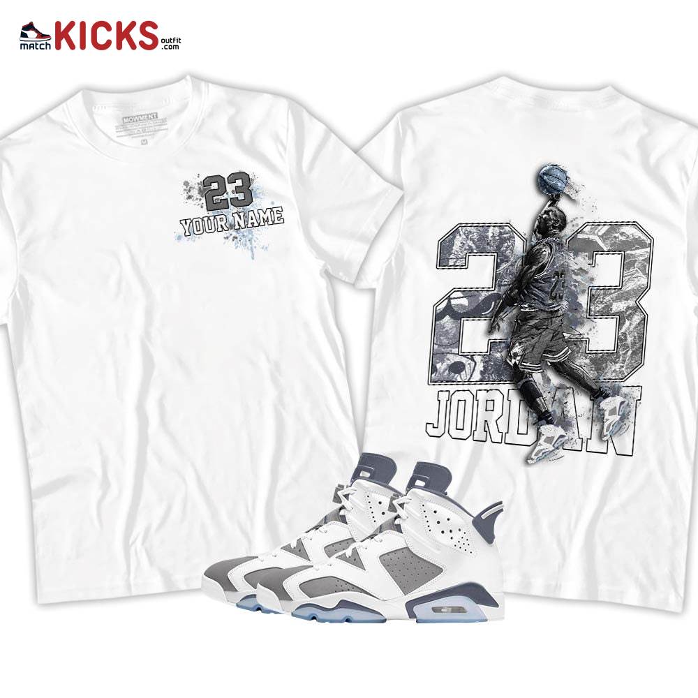Custom 23 Jordan Sneaker Shirt Match Retro Cool Grey 6s, Jordan 6 Cool Grey MKO T-Shirt Custom 23 Jordan Sneaker Shirt Match Retro Cool Grey 6s, Jordan 6 Cool Grey MKO T-Shirt