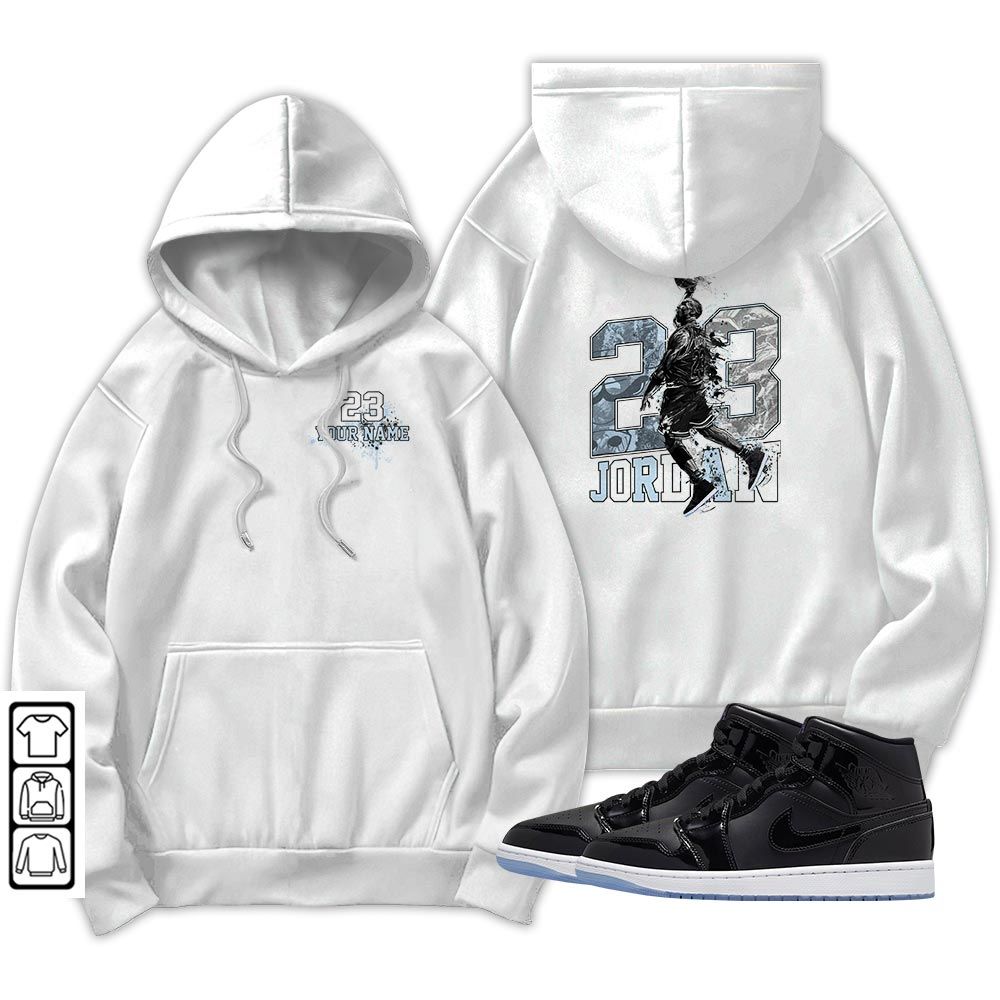 Custom 23 Jordan Sneaker Shirt Match Space Jam 1s, Jordan 1 Mid Space Jam MKO T-Shirt