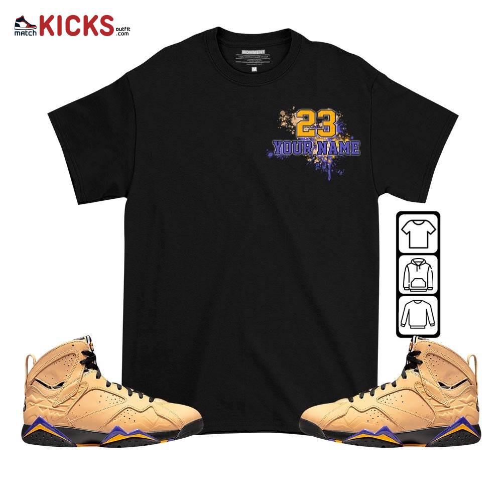Custom 23 Jordan Sneaker Shirt Match Vachetta Tan 7s, Jordan 7 SE Afrobeats MKO T-Shirt Custom 23 Jordan Sneaker Shirt Match Vachetta Tan 7s, Jordan 7 SE Afrobeats MKO T-Shirt