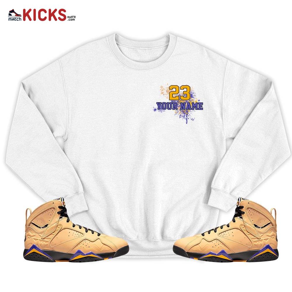Custom 23 Jordan Sneaker Shirt Match Vachetta Tan 7s, Jordan 7 SE Afrobeats MKO T-Shirt Custom 23 Jordan Sneaker Shirt Match Vachetta Tan 7s, Jordan 7 SE Afrobeats MKO T-Shirt