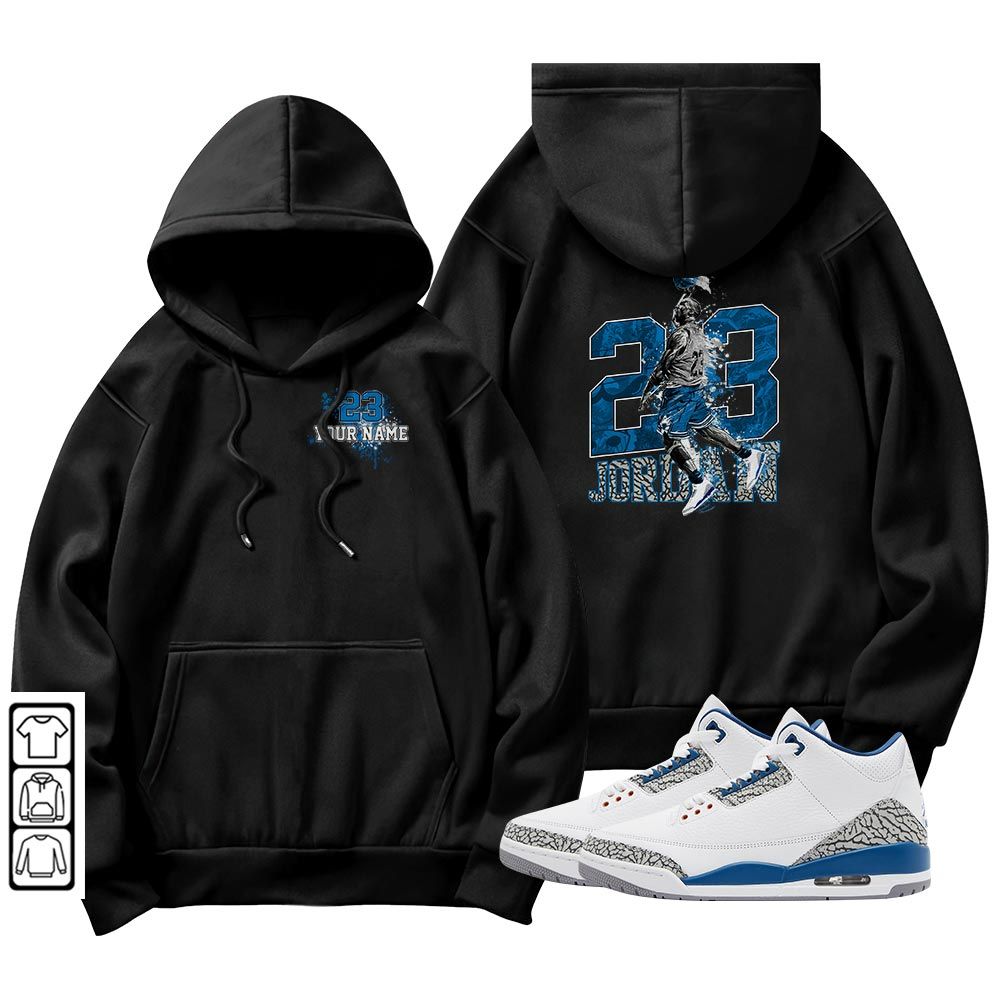 Custom 23 Jordan Sneaker Shirt Match Wizards 3s, Jordan Retro 3 Wizards MKO T-Shirt Custom 23 Jordan Sneaker Shirt Match Wizards 3s, Jordan Retro 3 Wizards MKO T-Shirt