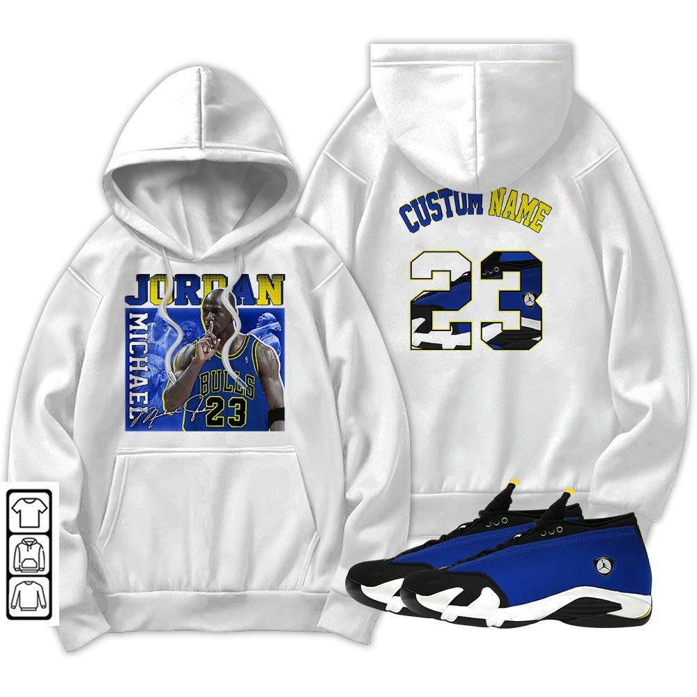 Custom 23JD Signature Sneaker Shirt Match 2023 Blue Laney 14s, Jordan 14 Laney MKO Hoodie Custom 23JD Signature Sneaker Shirt Match 2023 Blue Laney 14s, Jordan 14 Laney MKO Hoodie