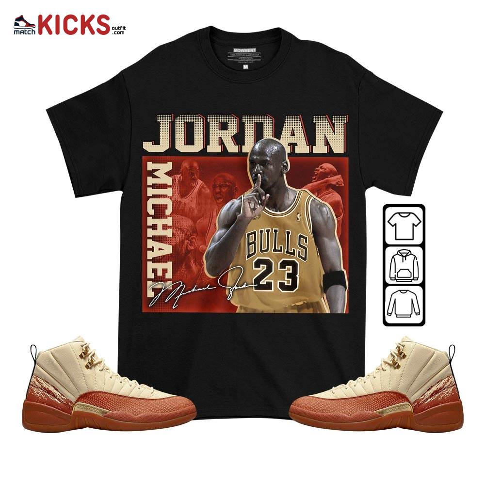 Custom 23JD Signature Sneaker Shirt Match Eastside Golf 12s, Jordan 12 Retro Eastside Golf MKO T-Shirt