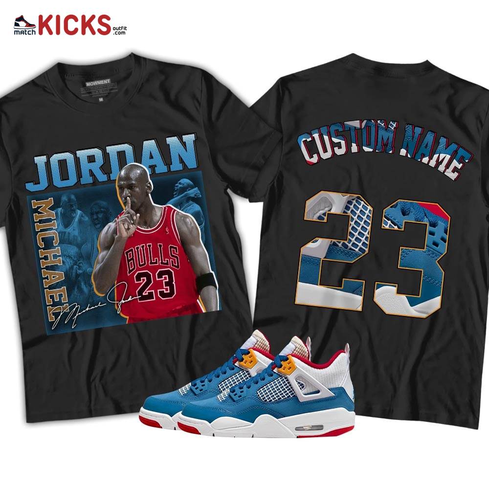 Custom 23JD Signature Sneaker Shirt Match Messy Room 4s, Jordan 4 GS Messy Room MKO T-Shirt