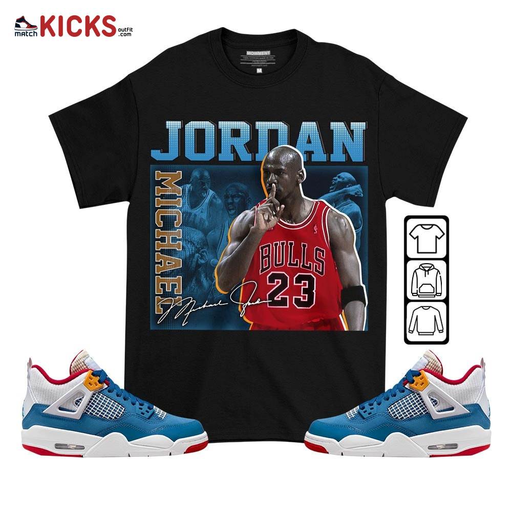 Custom 23JD Signature Sneaker Shirt Match Messy Room 4s, Jordan 4 GS Messy Room MKO T-Shirt
