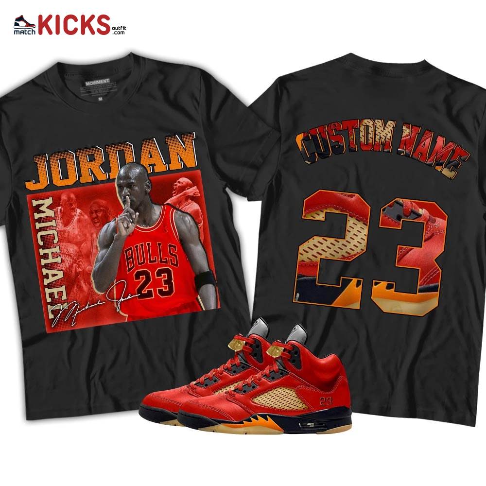 Custom 23JD Signature Sneaker Shirt Match Retro Mars For Her 5s, Jordan 5 Mars For Her MKO T-Shirt Custom 23JD Signature Sneaker Shirt Match Retro Mars For Her 5s, Jordan 5 Mars For Her MKO T-Shirt