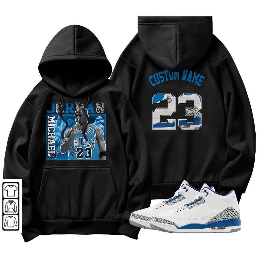 Custom 23JD Signature Sneaker Shirt Match Wizards 3s, Jordan Retro 3 Wizards MKO T-Shirt Custom 23JD Signature Sneaker Shirt Match Wizards 3s, Jordan Retro 3 Wizards MKO T-Shirt