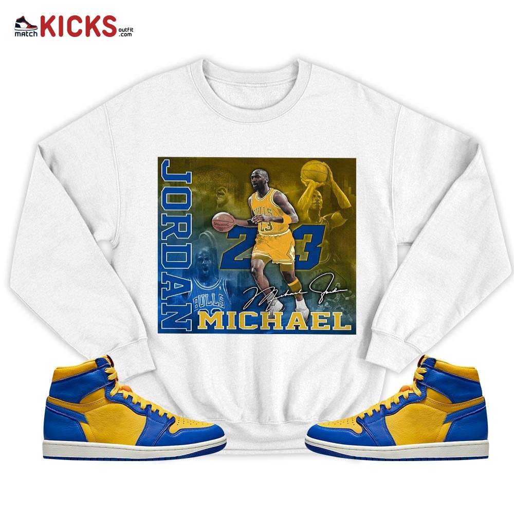 Custom 23JD Signature2 Sneaker Shirt Match 2023 Laney 1s, Jordan 1 Retro High Laney MKO T-Shirt Custom 23JD Signature2 Sneaker Shirt Match 2023 Laney 1s, Jordan 1 Retro High Laney MKO T-Shirt