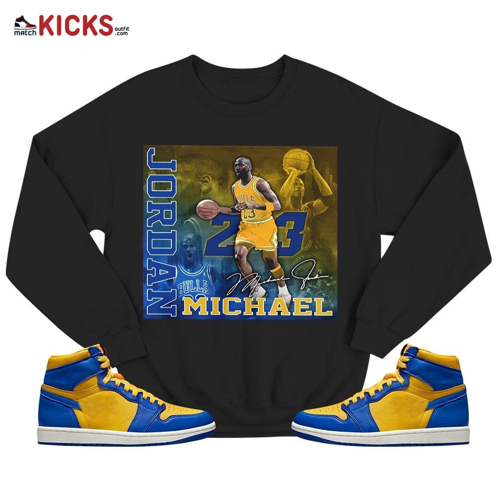 Custom 23JD Signature2 Sneaker Shirt Match 2023 Laney 1s, Jordan 1 Retro High Laney MKO T-Shirt Custom 23JD Signature2 Sneaker Shirt Match 2023 Laney 1s, Jordan 1 Retro High Laney MKO T-Shirt