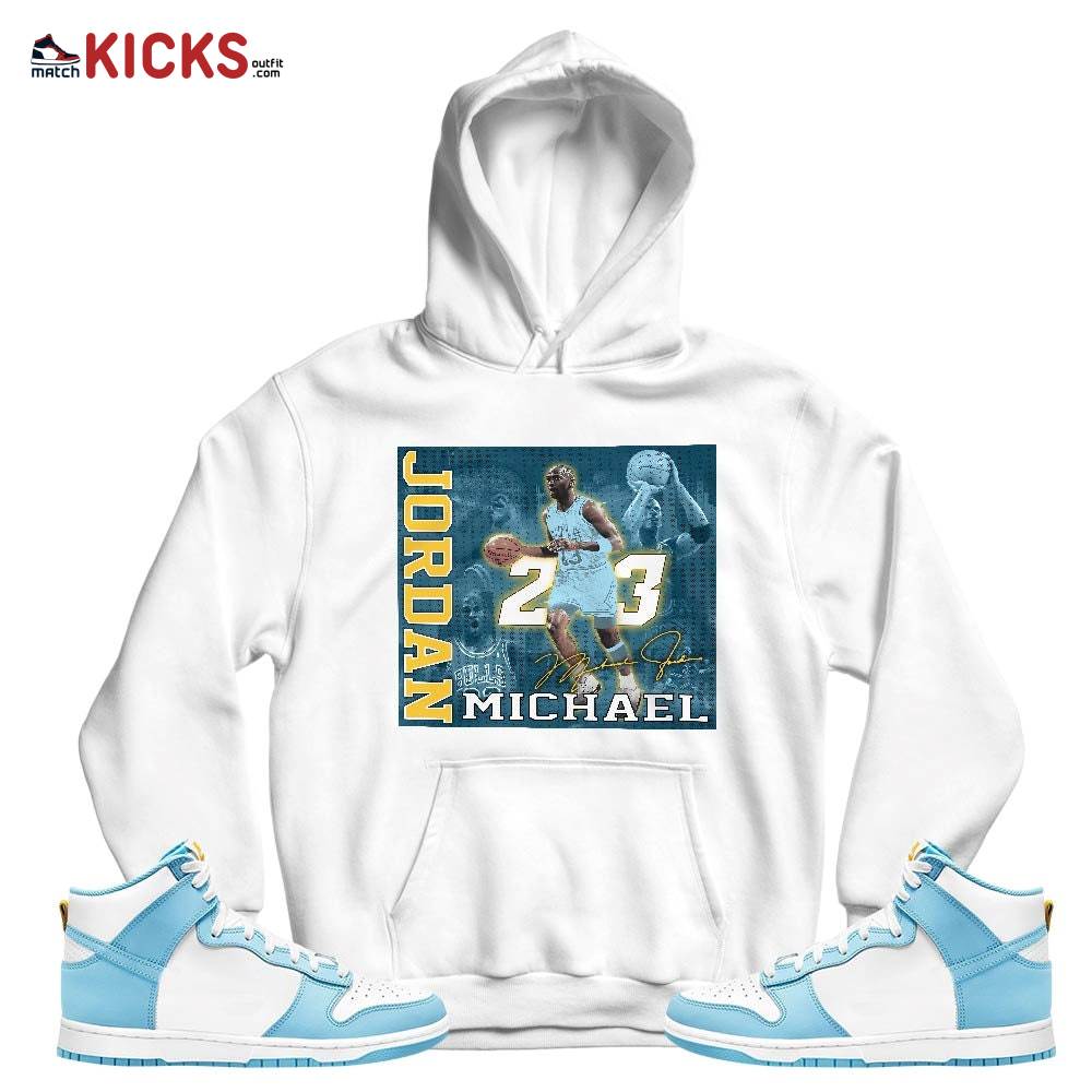 Custom 23JD Signature2 Sneaker Shirt Match Dunk High Blue Chill, Dunk High Homer Simpson MKO T-Shirt Custom 23JD Signature2 Sneaker Shirt Match Dunk High Blue Chill, Dunk High Homer Simpson MKO T-Shirt