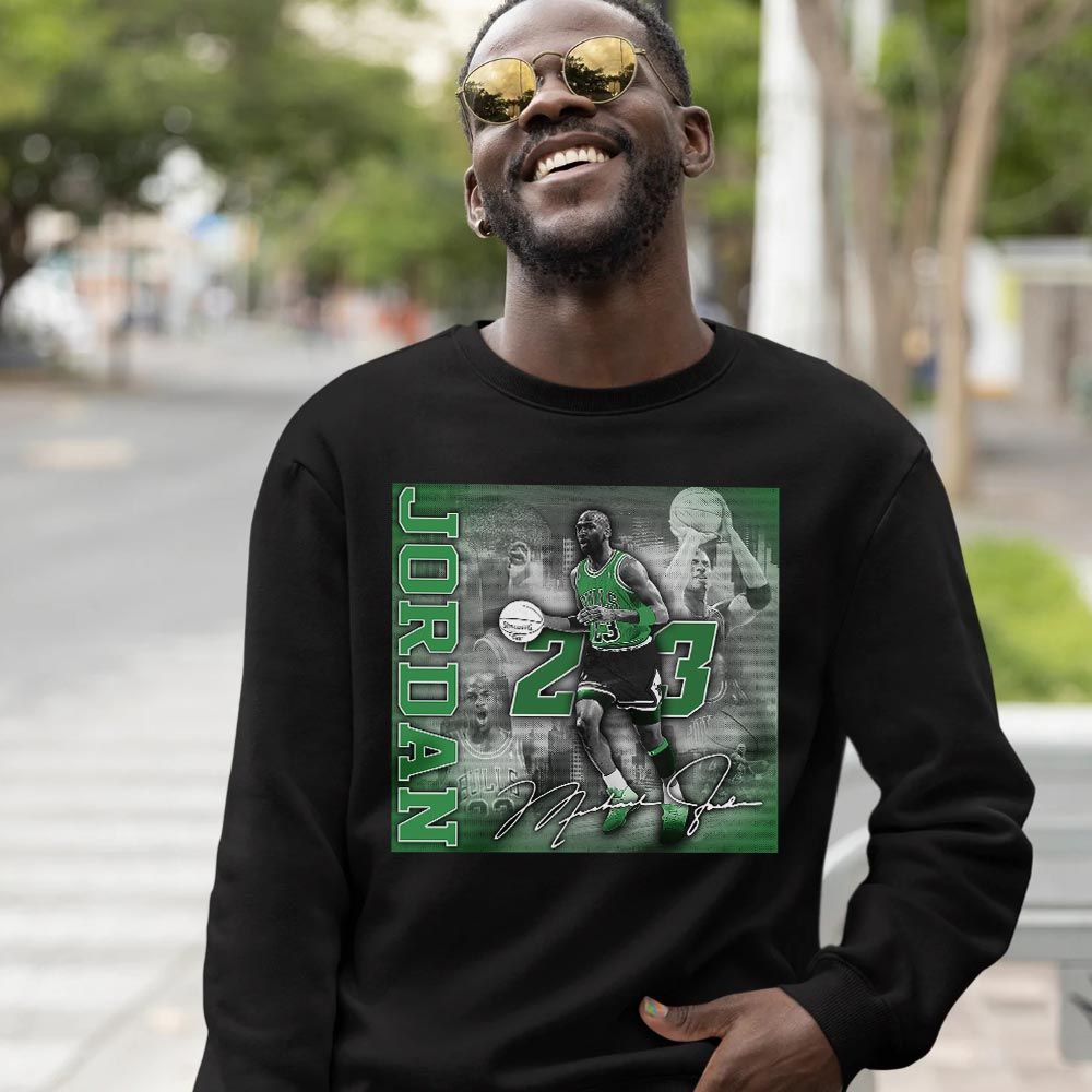 Custom 23JD Signature2 Sneaker Shirt Match Lucky Green 1s, Jordan 1 Lucky Green MKO T-Shirt Custom 23JD Signature2 Sneaker Shirt Match Lucky Green 1s, Jordan 1 Lucky Green MKO T-Shirt