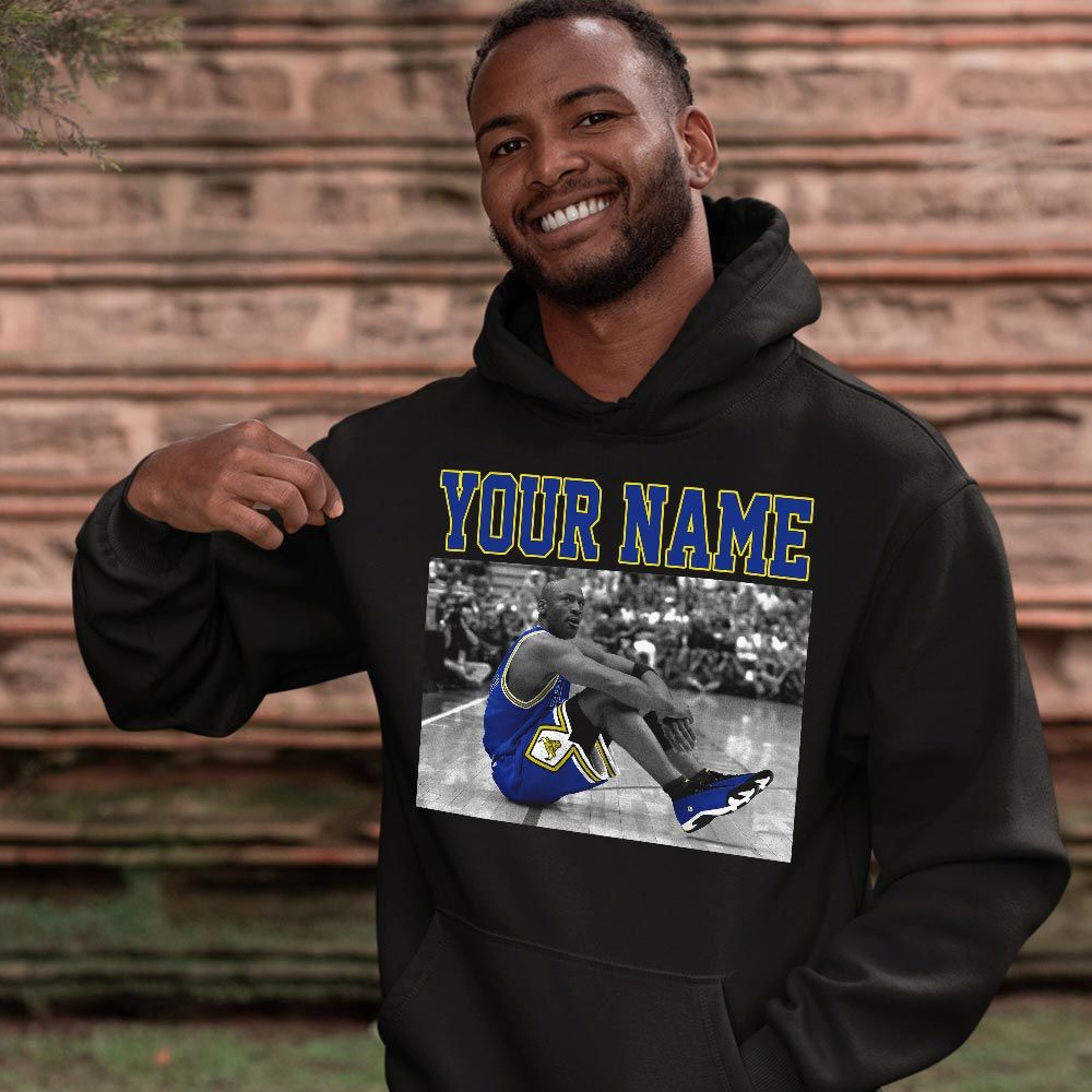 Custom Basketball Goat Number 23 Sneaker Shirt Match 2023 Blue Laney 14s, Jordan 14 Laney MKO Hoodie Custom Basketball Goat Number 23 Sneaker Shirt Match 2023 Blue Laney 14s, Jordan 14 Laney MKO Hoodie