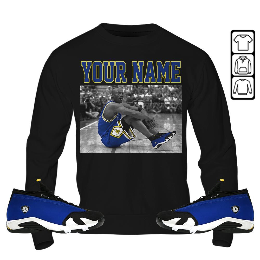 Custom Basketball Goat Number 23 Sneaker Shirt Match 2023 Blue Laney 14s, Jordan 14 Laney MKO Hoodie Custom Basketball Goat Number 23 Sneaker Shirt Match 2023 Blue Laney 14s, Jordan 14 Laney MKO Hoodie