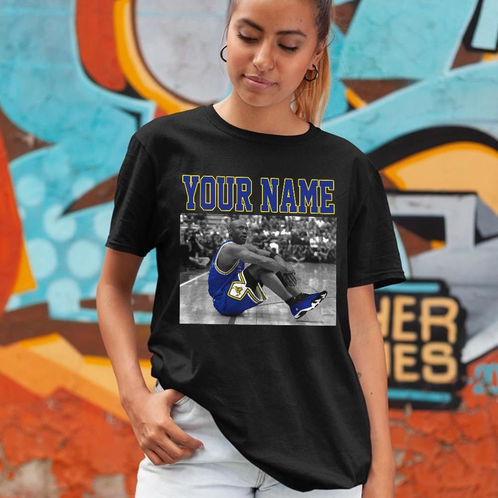 Custom Basketball Goat Number 23 Sneaker Shirt Match 2023 Blue Laney 14s, Jordan 14 Laney MKO Hoodie Custom Basketball Goat Number 23 Sneaker Shirt Match 2023 Blue Laney 14s, Jordan 14 Laney MKO Hoodie