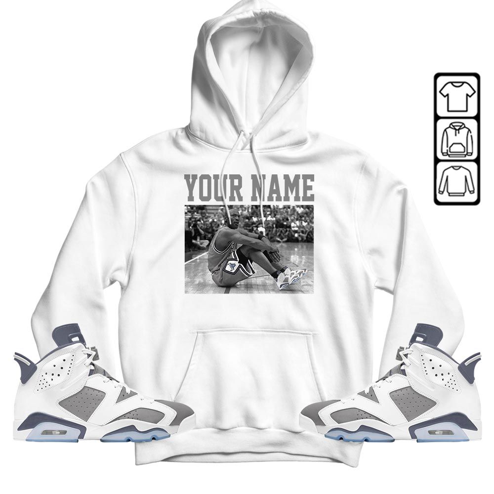 Custom Basketball Goat Number 23 Sneaker Shirt Match Retro Cool Grey 6s, Jordan 6 Cool Grey MKO T-Shirt