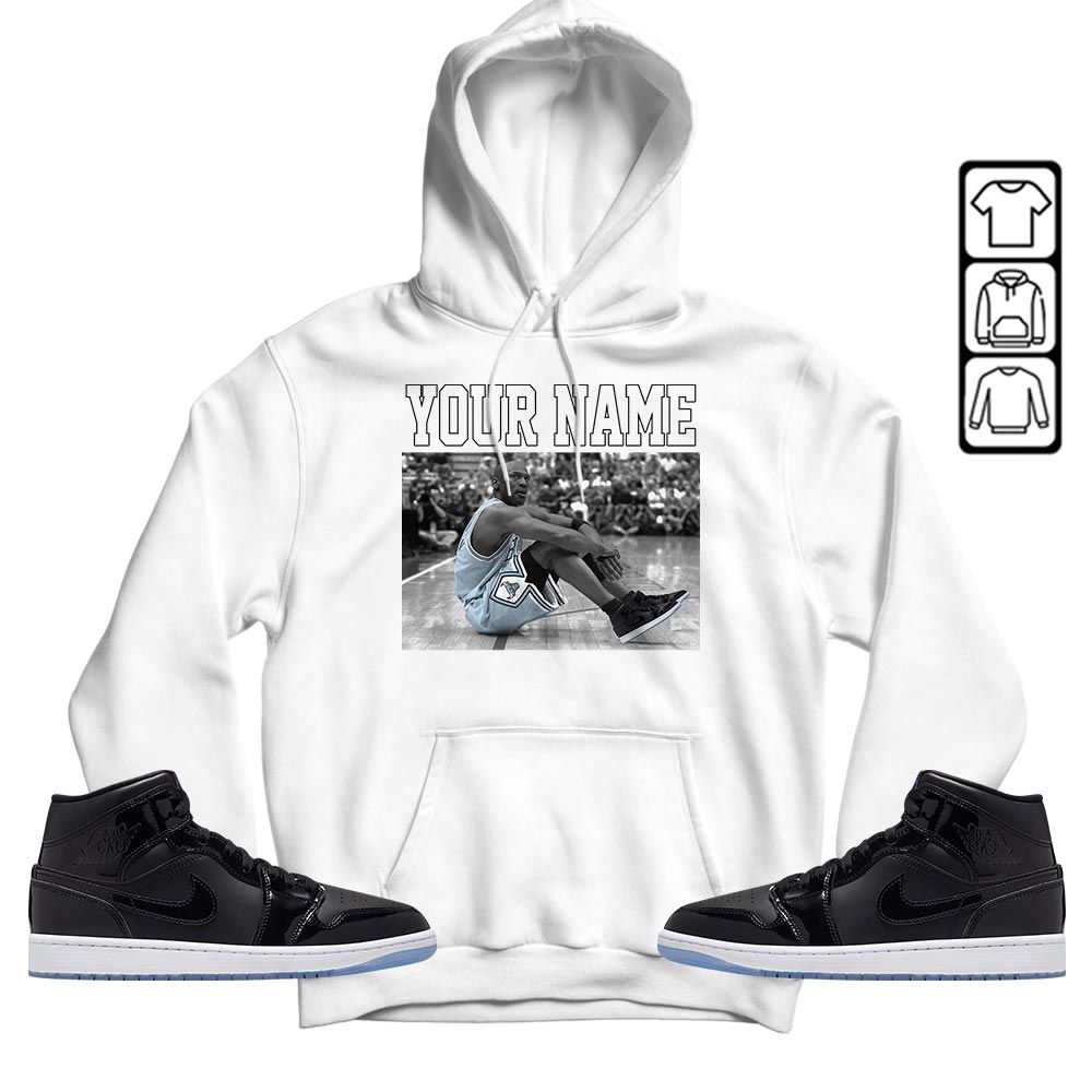 Custom Basketball Goat Number 23 Sneaker Shirt Match Space Jam 1s, Jordan 1 Mid Space Jam MKO T-Shirt