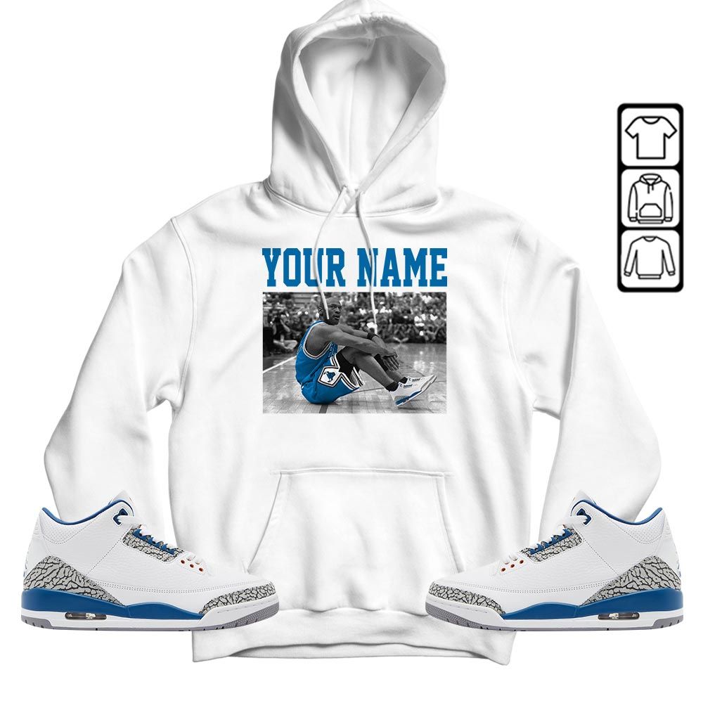 Custom Basketball Goat Number 23 Sneaker Shirt Match Wizards 3s, Jordan Retro 3 Wizards MKO T-Shirt