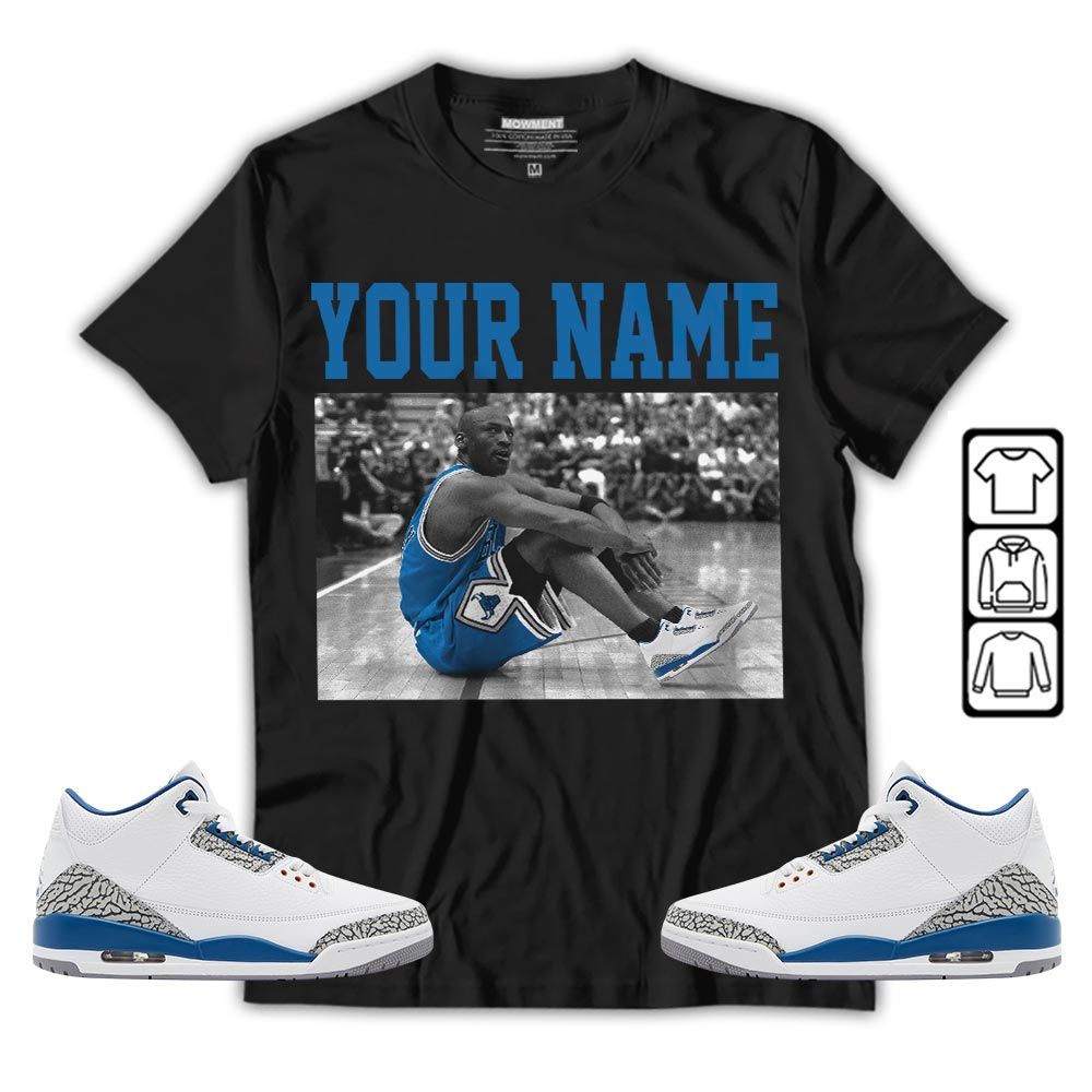 Custom Basketball Goat Number 23 Sneaker Shirt Match Wizards 3s, Jordan Retro 3 Wizards MKO T-Shirt