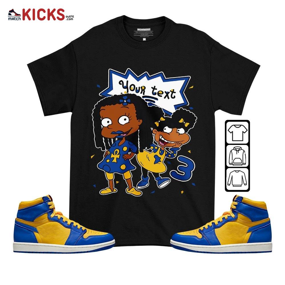 Custom Birthday Rugrats Sneaker Shirt Match 2023 Laney 1s, Jordan 1 Retro High Laney MKO T-Shirt Custom Birthday Rugrats Sneaker Shirt Match 2023 Laney 1s, Jordan 1 Retro High Laney MKO T-Shirt