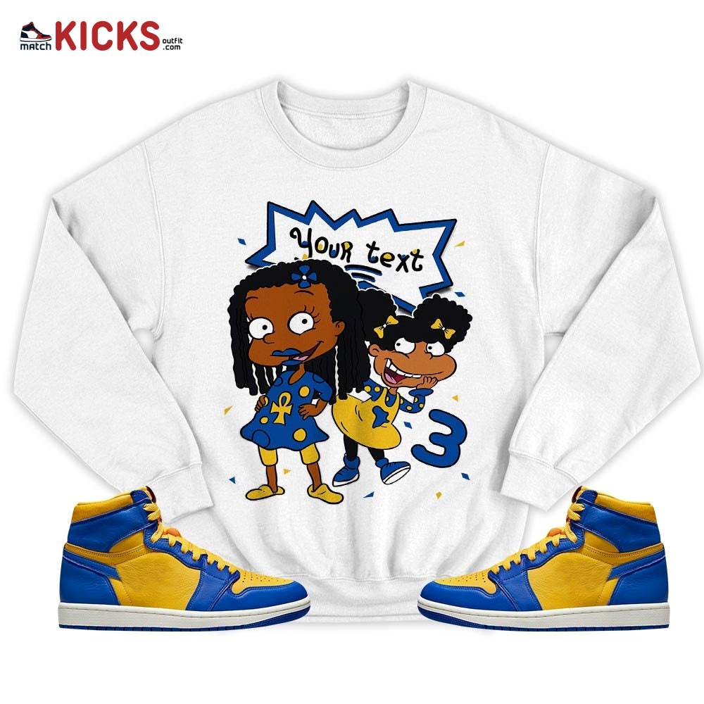 Custom Birthday Rugrats Sneaker Shirt Match 2023 Laney 1s, Jordan 1 Retro High Laney MKO T-Shirt Custom Birthday Rugrats Sneaker Shirt Match 2023 Laney 1s, Jordan 1 Retro High Laney MKO T-Shirt