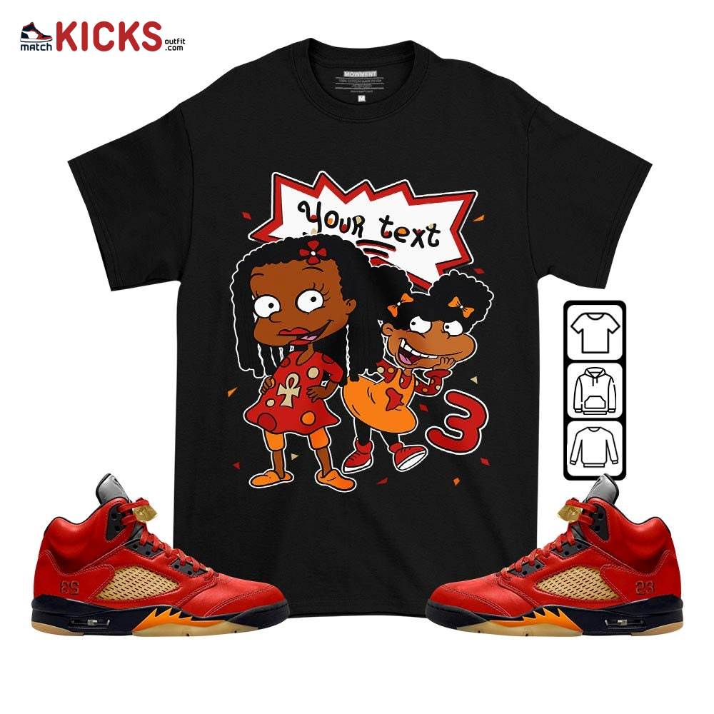 Custom Birthday Rugrats Sneaker Shirt Match 5 Dunk On Mars, Jordan 5 Mars For Her MKO T-Shirt