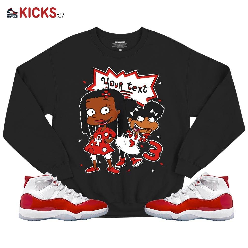 Custom Birthday Rugrats Sneaker Shirt Match Cherry 11s, Jordan 11 Retro Cherry MKO T-Shirt Custom Birthday Rugrats Sneaker Shirt Match Cherry 11s, Jordan 11 Retro Cherry MKO T-Shirt
