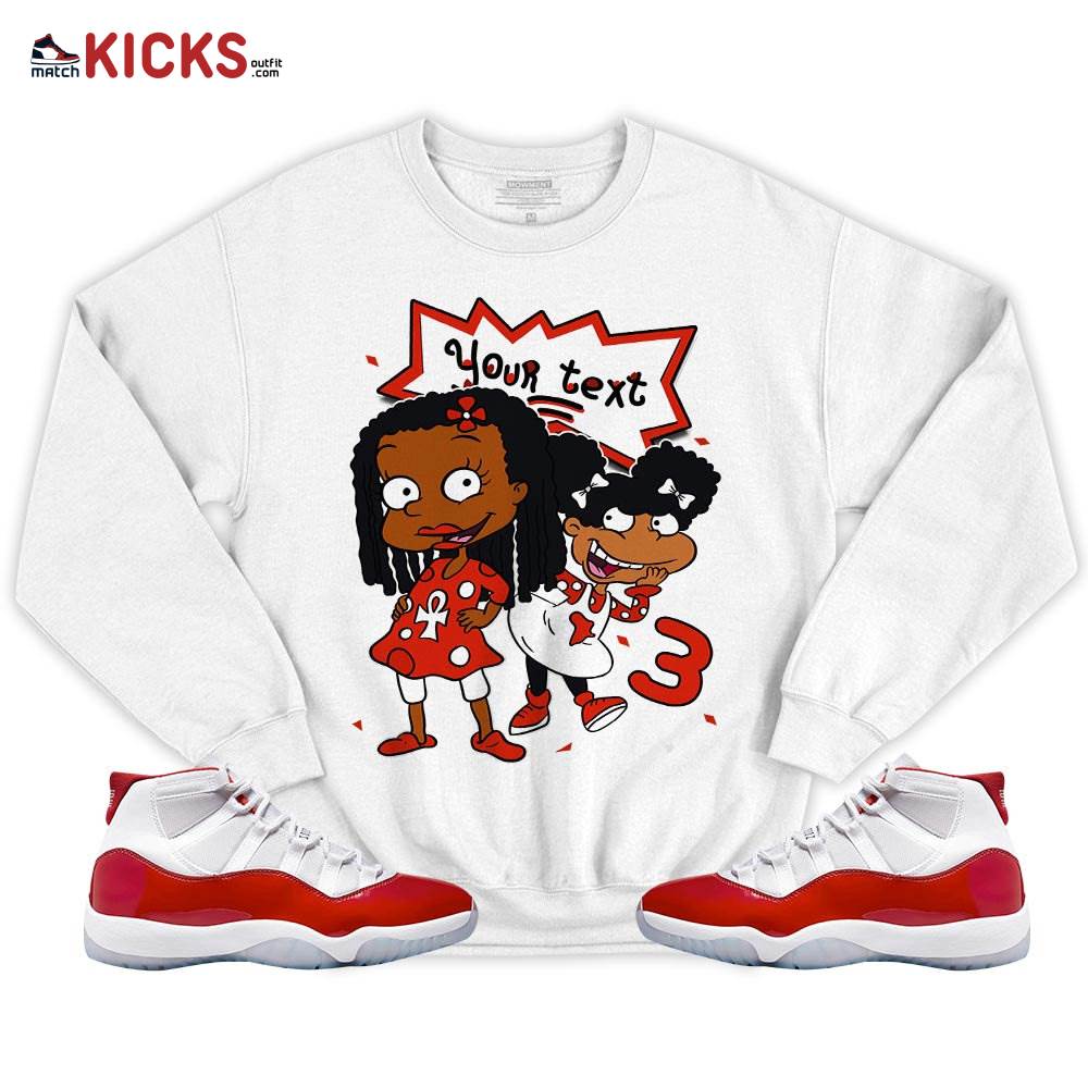 Custom Birthday Rugrats Sneaker Shirt Match Cherry 11s, Jordan 11 Retro Cherry MKO T-Shirt Custom Birthday Rugrats Sneaker Shirt Match Cherry 11s, Jordan 11 Retro Cherry MKO T-Shirt