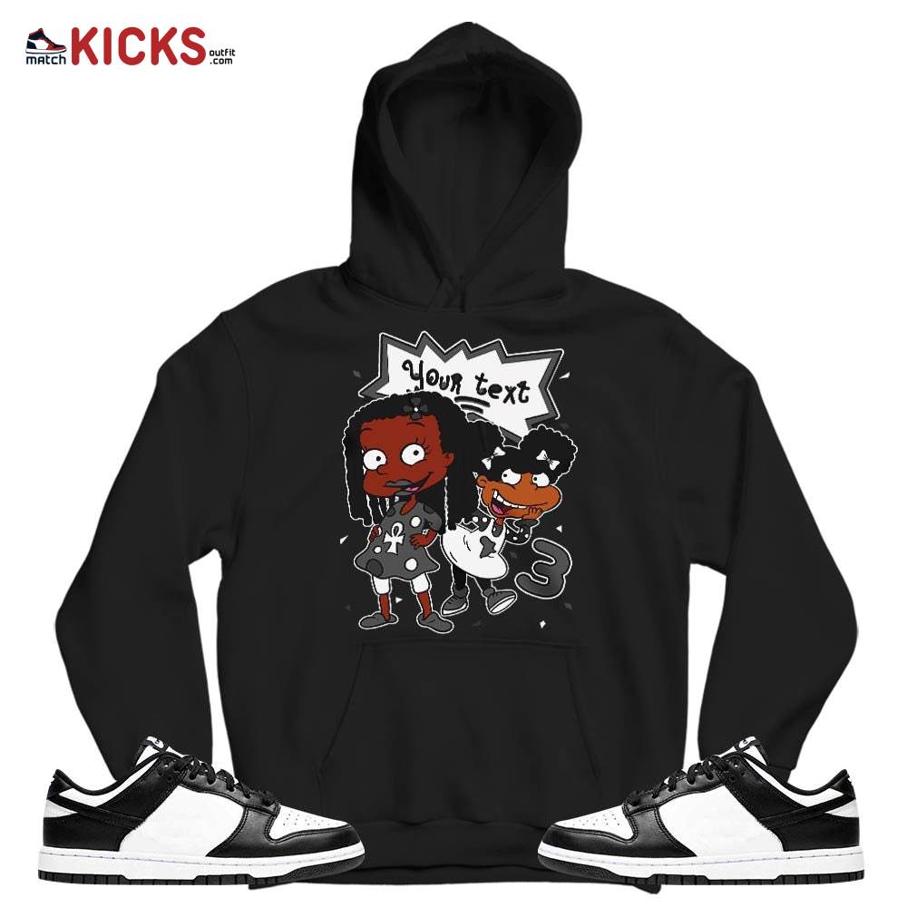 Custom Birthday Rugrats Sneaker Shirt Match Dunk Panda Black White, Dunk Low Panda 2022 MKO T-Shirt Custom Birthday Rugrats Sneaker Shirt Match Dunk Panda Black White, Dunk Low Panda 2022 MKO T-Shirt