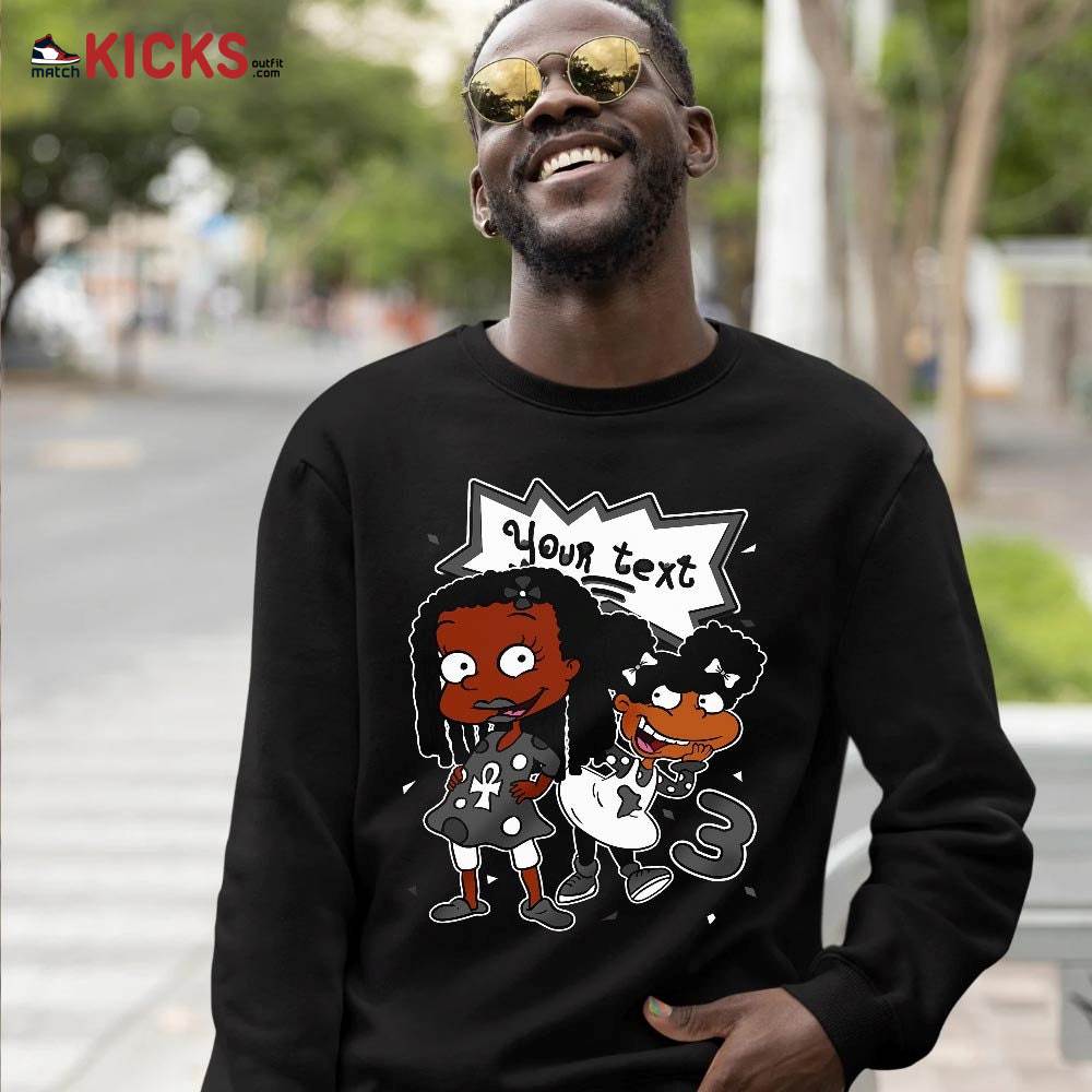 Custom Birthday Rugrats Sneaker Shirt Match Dunk Panda Black White, Dunk Low Panda 2022 MKO T-Shirt Custom Birthday Rugrats Sneaker Shirt Match Dunk Panda Black White, Dunk Low Panda 2022 MKO T-Shirt
