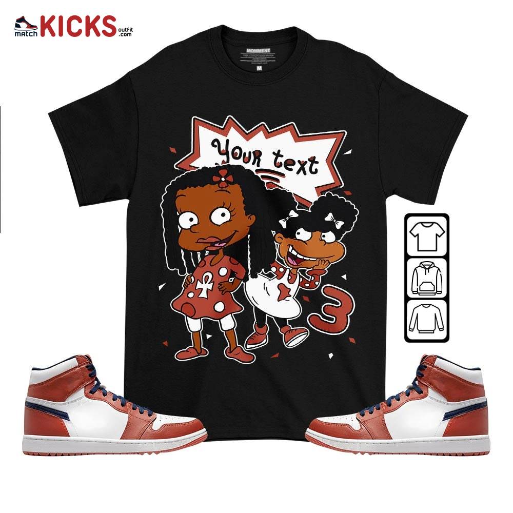 Custom Birthday Rugrats Sneaker Shirt Match Eastside Golf 1s, Jordan 1 High Eastside Golf MKO T-Shirt