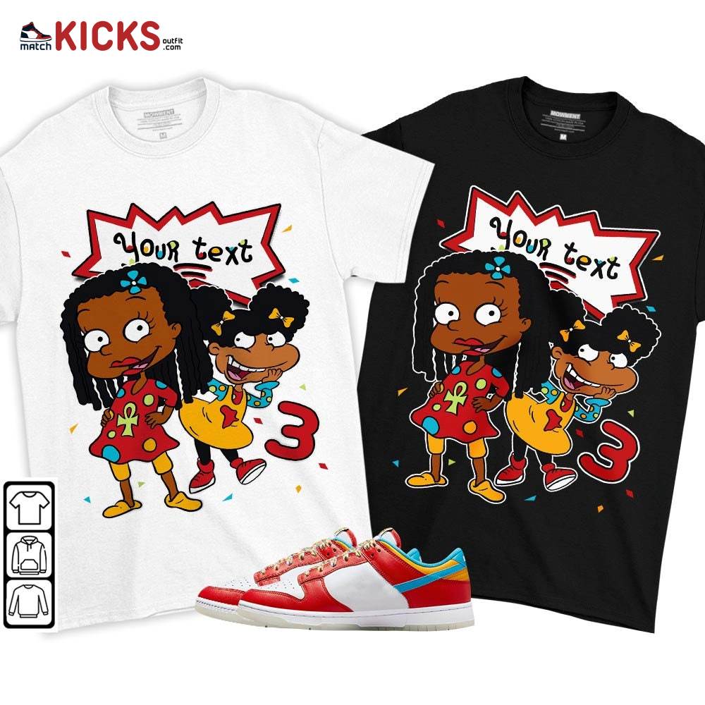 Custom Birthday Rugrats Sneaker Shirt Match Fruity Pebbles Dunk Low, Dunk Low Fruity Pebbles MKO T-Shirt Custom Birthday Rugrats Sneaker Shirt Match Fruity Pebbles Dunk Low, Dunk Low Fruity Pebbles MKO T-Shirt