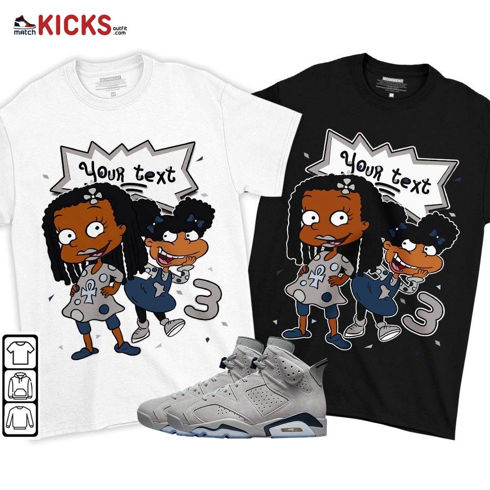 Custom Birthday Rugrats Sneaker Shirt Match Georgetown 6s, Jordan 6 Retro Georgetown MKO T-Shirt