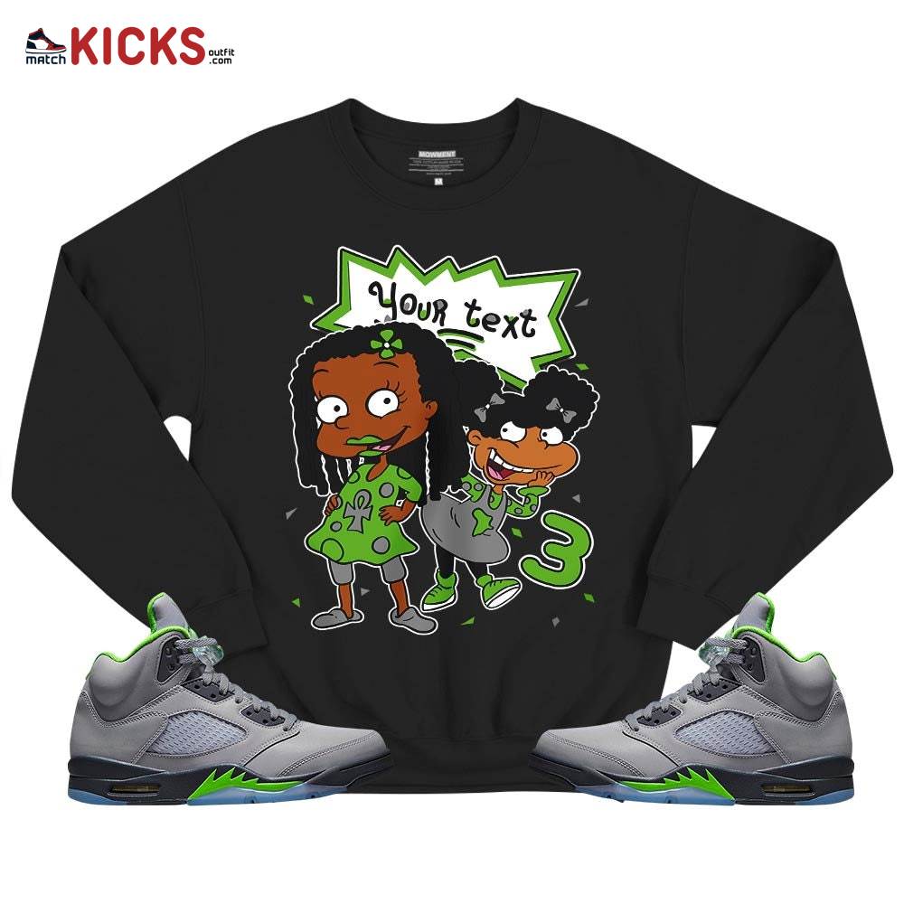 Custom Birthday Rugrats Sneaker Shirt Match Green Bean 5s, Jordan 5 Retro Green Bean MKO T-Shirt Custom Birthday Rugrats Sneaker Shirt Match Green Bean 5s, Jordan 5 Retro Green Bean MKO T-Shirt