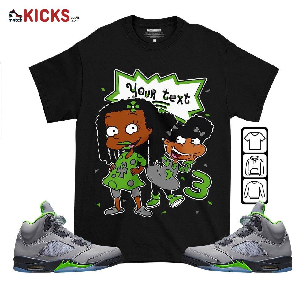 Custom Birthday Rugrats Sneaker Shirt Match Green Bean 5s, Jordan 5 Retro Green Bean MKO T-Shirt Custom Birthday Rugrats Sneaker Shirt Match Green Bean 5s, Jordan 5 Retro Green Bean MKO T-Shirt