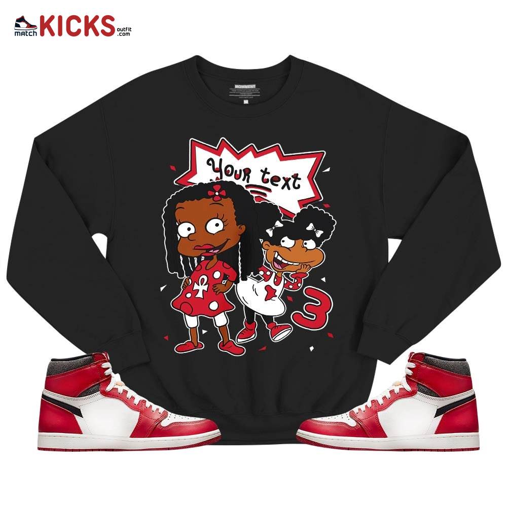 Custom Birthday Rugrats Sneaker Shirt Match High OG Chicago 1s, Jordan 1 Lost and Found Chicago MKO T-Shirt Custom Birthday Rugrats Sneaker Shirt Match High OG Chicago 1s, Jordan 1 Lost and Found Chicago MKO T-Shirt