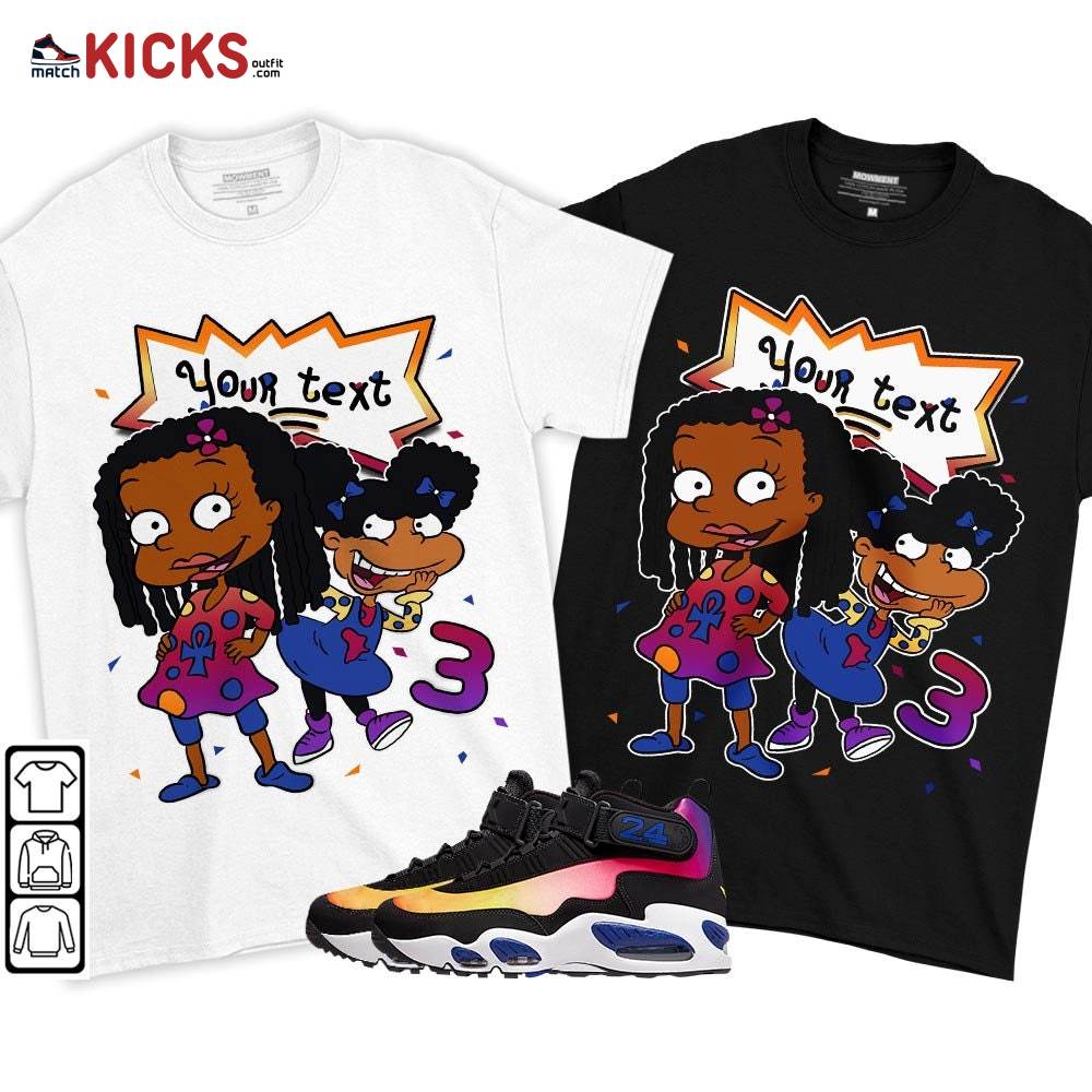 Custom Birthday Rugrats Sneaker Shirt Match Max 1 Los Angeles, Air Griffey Max 1 Los Angeles MKO T-Shirt