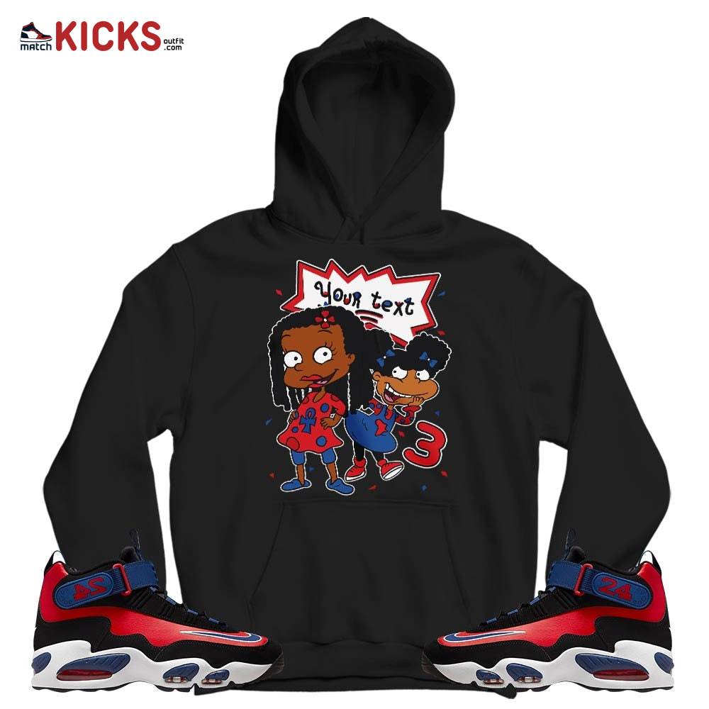 Custom Birthday Rugrats Sneaker Shirt Match Max 1 Navy Red Black, Air Griffey Max 1 Black Red Navy Blue MKO T-Shirt Custom Birthday Rugrats Sneaker Shirt Match Max 1 Navy Red Black, Air Griffey Max 1 Black Red Navy Blue MKO T-Shirt
