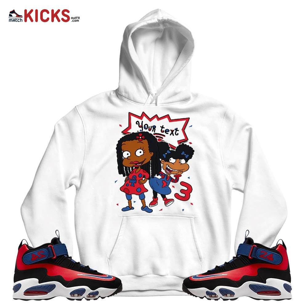 Custom Birthday Rugrats Sneaker Shirt Match Max 1 Navy Red Black, Air Griffey Max 1 Black Red Navy Blue MKO T-Shirt Custom Birthday Rugrats Sneaker Shirt Match Max 1 Navy Red Black, Air Griffey Max 1 Black Red Navy Blue MKO T-Shirt