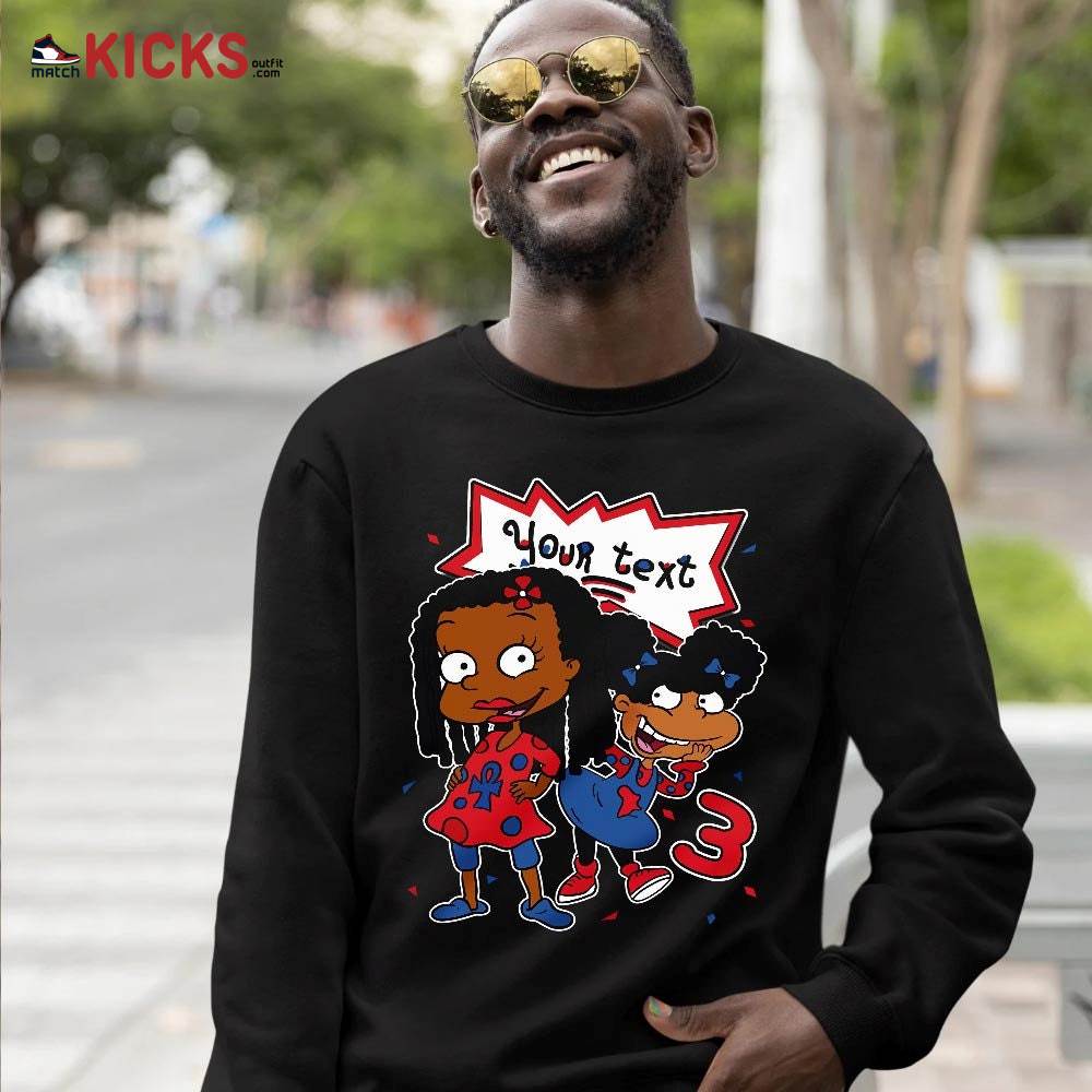 Custom Birthday Rugrats Sneaker Shirt Match Max 1 Navy Red Black, Air Griffey Max 1 Black Red Navy Blue MKO T-Shirt Custom Birthday Rugrats Sneaker Shirt Match Max 1 Navy Red Black, Air Griffey Max 1 Black Red Navy Blue MKO T-Shirt